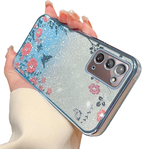 Vista 50 de Funda para Samsung Galaxy S8, Samsung S8 para mujer, cambio gradual con purpurina, cristal suave, TPU mariposa, floral, corazón, transparente, funda