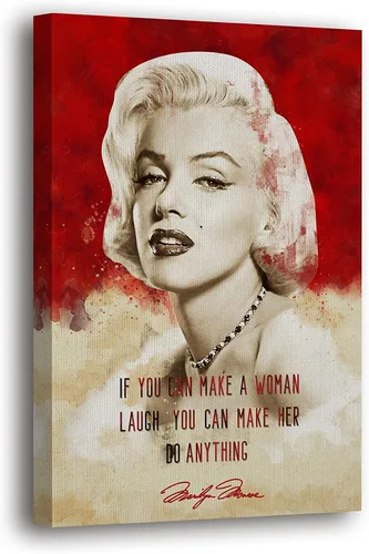 Vista 13 de SpiritualHands Marilyn Monroe - Lienzo decorativo para pared y póster – Decoración femenina moderna de maquillaje femenino, impresión de moda