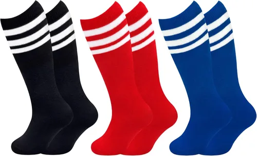 Vista 2 de Olreco Calcetines de fútbol para niños pequeños, calcetines de fútbol para niños y niñas, calcetines de fútbol para jóvenes, calcetines altos hasta