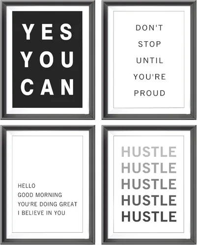 Vista 5 de AEHIE So Many Books So Little Time - Póster de pared con texto en inglés "Just One More Chapter Poster Prints for Reading Corner Decoration", cita