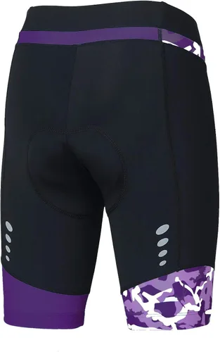 Vista 3 de Pantalones cortos de ciclismo para mujer con acolchado 3D con elementos reflectantes