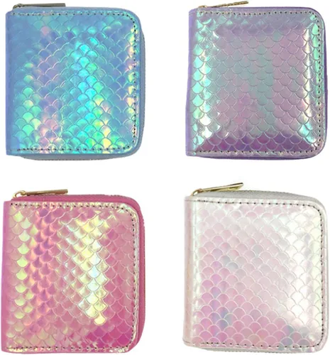 Vista 4 de Andongnywell - Cartera pequeña con purpurina para niñas diseño de sirena