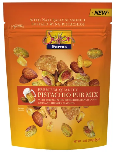 Vista 19 de Pistachos sazonados sin cáscara, sabor alitas de búfalo, bolsas de 2.5 onzas, paquete de 8, Kosher