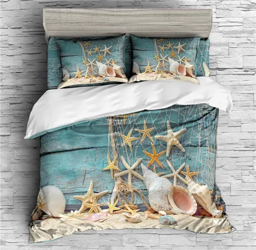 Vista 15 de REALIN Hawthorn Bedding - Juego de funda de edredón 3D, juego de cama de bosque japonés y río de montaña de 2/3/4 piezas, fundas de edredón