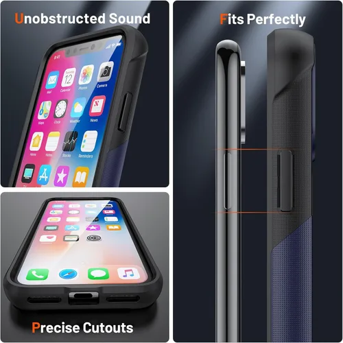 Vista 386 de Jeylly Funda para iPhone SE/Funda para iPhone 5S, Exterior de Plástico Duro que Absorbe Golpes + Interior de Silicona de Goma Defensor contra
