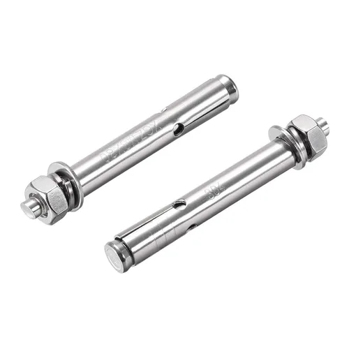 Vista 10 de 5 piezas de pernos de expansión de acero inoxidable 304 M6 x 1.969 in 304, tornillo de expansión hexagonal externo, anclaje de manguera, cubierta