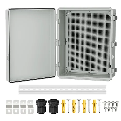Vista 8 de Joinfworld Caja Eléctrica al Aire Libre Impermeable IP67 6X6 Caja de Proyecto de Plástico Recinto Resistente a la Intemperie para WiFi Electrónica
