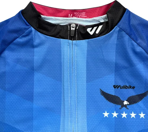 Vista 5 de Lo.gas Camiseta de ciclismo de Estados Unidos para hombre, manga corta, camisetas de ciclismo con bandera americana, ropa de bicicleta de carretera