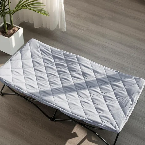Vista 5 de Sábana para Regalo My Cuna Cama portátil para niños pequeños, cuna de viaje (solo sábana, cama no incluida), funda acolchada suave, gris, 54x28