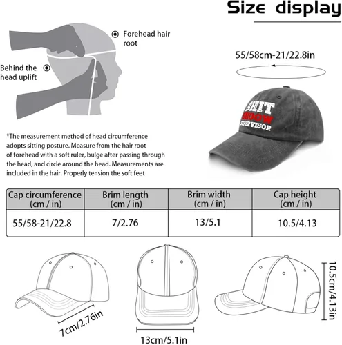 Vista 3 de devor Baseball Caps Shit Shoow Supervisor Baseball Caps, Graphic Dad Hats for Women