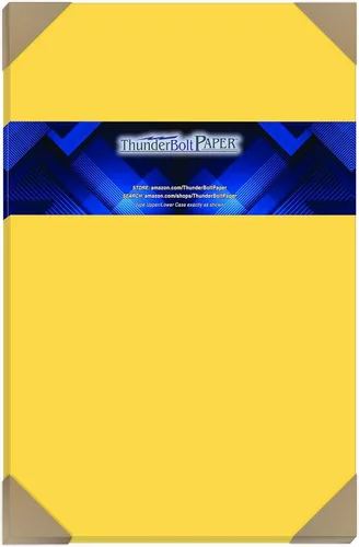 Vista 13 de 100 brillante amarillo dorado 65LB cover card de papel – 3" x 5" (3 x 5 inches) Tamaño photo card frame – 65 lb/Libra luz peso cartulina