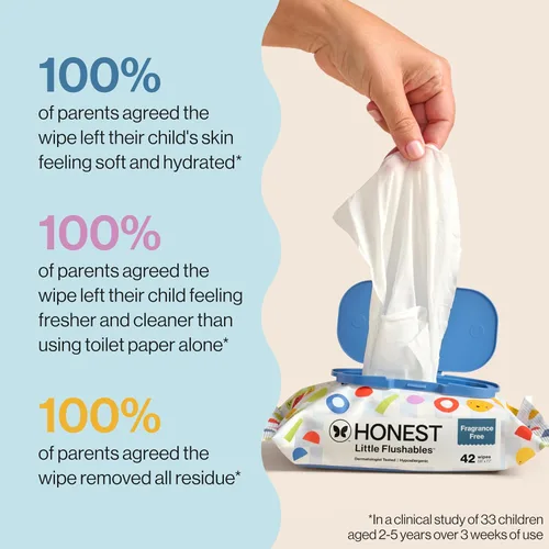 Vista 9 de The Honest Company Toallitas desechables para niños, hipoalergénicas, 42