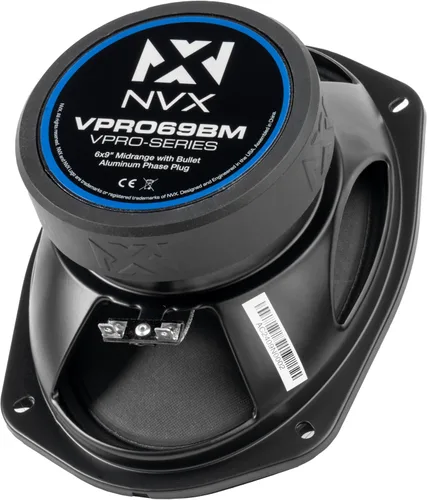 Vista 8 de NVX® VPRO69BM - Altavoz premium de 6" x 9" pulgadas, 500 W máximo (250 W RMS), 4 ohmios, bobina de voz de 1.5 pulgadas, rango medio de audio