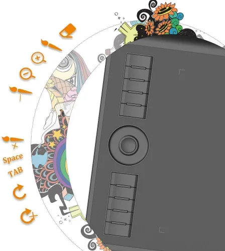 Vista 3 de GAOMON Tableta de dibujo M10K PRO y guante de dos dedos GAOMON