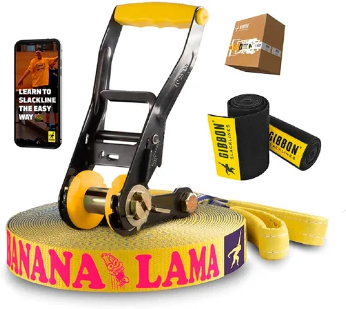 Vista 7 de Gibbon Banana Lama Treewear Set Slackline, XL