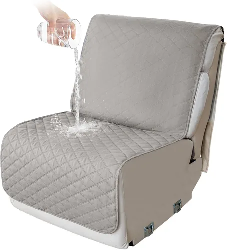 Vista 21 de HDCAXKJ Fundas de sofá seccional reclinable 100% impermeable, forma de L, funda de sofá reclinable lavable acolchada suave para mascotas, perro