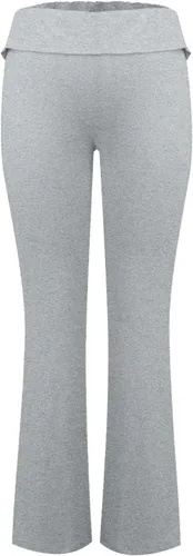 Vista 5 de Pantalones de pierna ancha para mujer, pantalones casuales de cintura alta, color sólido, holgados, rectos, tallas S-3XL