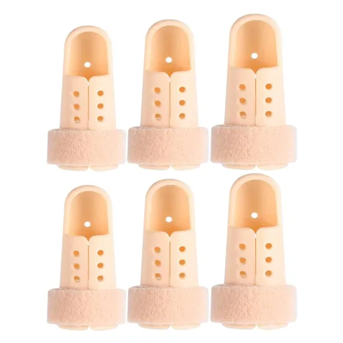 Vista 12 de SooGree 2 piezas de férula de dedo mazo soporte de dedo férula de dedo soporte protector de plástico para inmovilizador de dedos ajustable