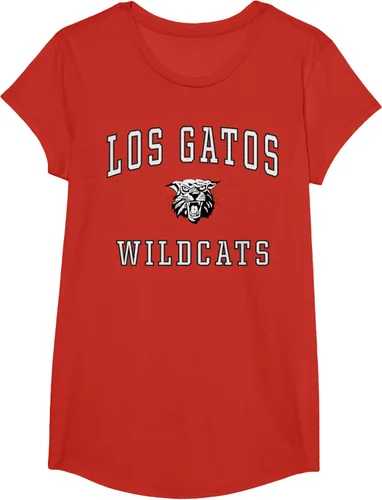 Vista 57 de Camiseta de Los Gatos de la escuela secundaria de Wildcats C1