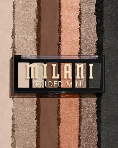 Vista 3 de Milani Mini paleta de sombras de ojos dorada con 6 tonos mate y brillantes, Call Me Old-Fashioned
