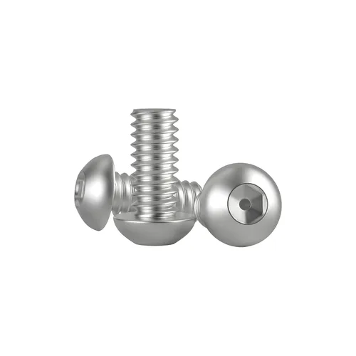 Vista 11 de Tornillo de 1/4-20 x 1, tornillos de cabeza de botón, acero inoxidable 304 (18-8), rosca completamente a máquina, unidad hexagonal Allen, paquete