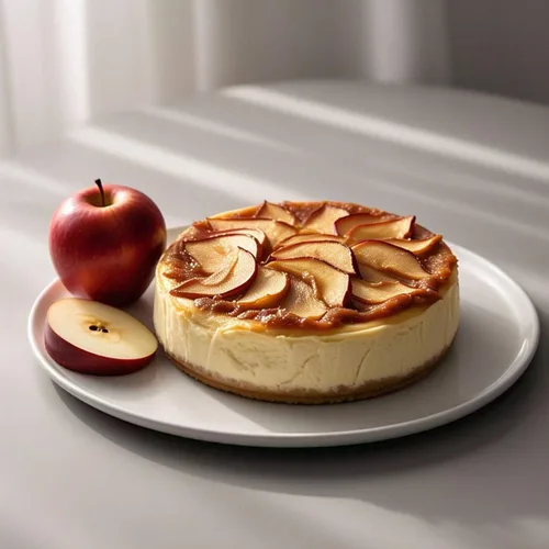 Vista 3 de Andy Anand Lujosa tarta de queso de manzana gourmet horneada de 9 pulgadas Ingredientes frescos y totalmente naturales con queso crema real