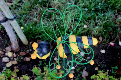 Vista 4 de BEE Garden Stake/Estatua/Figurine BEE Yard Art - Grande