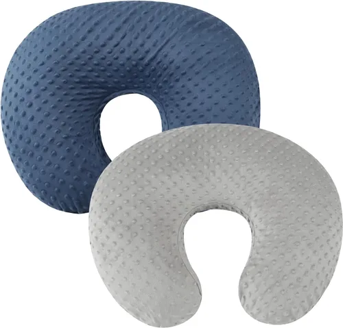Vista 11 de Set de fundas para almohada de lactancia Dot 2 piezas, fundas ultra suaves compatibles con almohada Boppy, almohada estándar para bebé niño niña