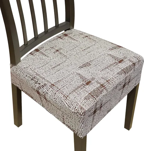 Vista 11 de Fundas para silla de comedor, juego de 2 fundas para sillas de comedor, fundas elásticas de jacquard para sillas de cocina, funda extraíble lavable