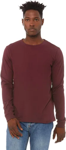 Vista 90 de Canvas Filmore 3501 - Camiseta de 4.2 onzas para hombre manga larga (1) Ceniza + (1) Jaspeado atlético