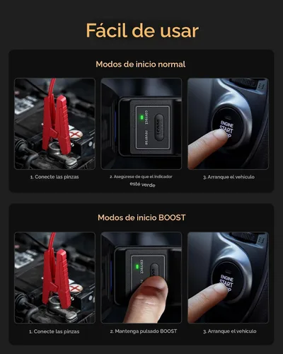 Vista 9 de WOLFBOX MV16A 3000A Arrancador de salto con compresor de aire, batería portátil de 59.2 Why 160PSI para automóvil con carga rápida de 65 W, paquete