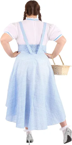 Vista 4 de Disfraz de niña Kansas de talla grande
