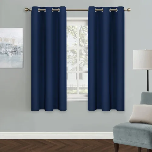 Vista 114 de MYSKY HOME Cortinas Aqua para Armario para Entrada Cortina Opaca para Puerta para Sala de Estar Cortina Oscurecedora de Habitación con Ojales