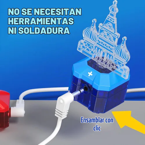 Vista 9 de Kit de ciencia para niños, juguete STEM de exploración electrónica 671+ proyectos