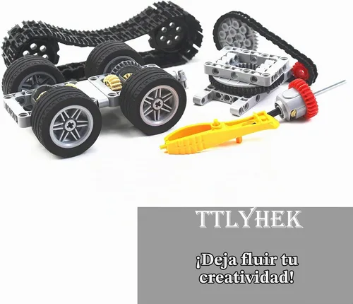 Vista 5 de 720 piezas de engranajes técnicos de coches de engranajes cruzados Piezas técnicas Accesorios Ruedas Conectores Piezas Conjuntos de Pasadores