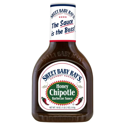 Vista 2 de Sweet Baby Ray's Salsa barbacoa de chipotle de miel (18 onzas (paquete de 2))