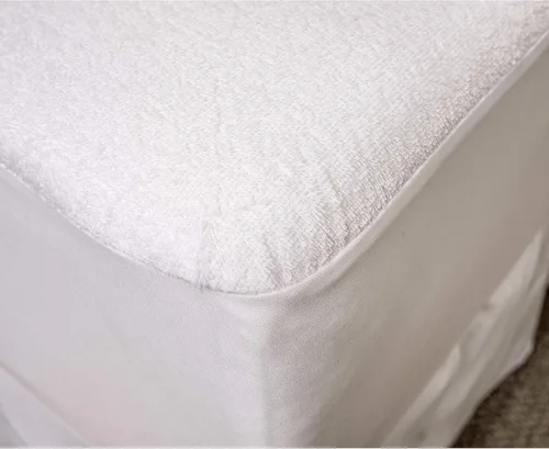 Vista 2 de Sweet Home Collection Protector de colchón impermeable de alta calidad, protector de cama de algodón suave con revestimiento trasero de membrana