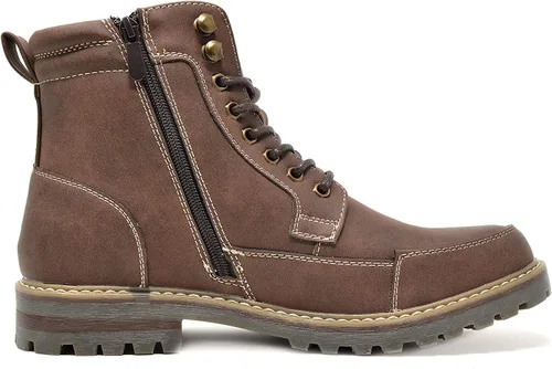 Vista 3 de Bruno Marc - Botas para hombre de combate estilo Oxford para motocicleta