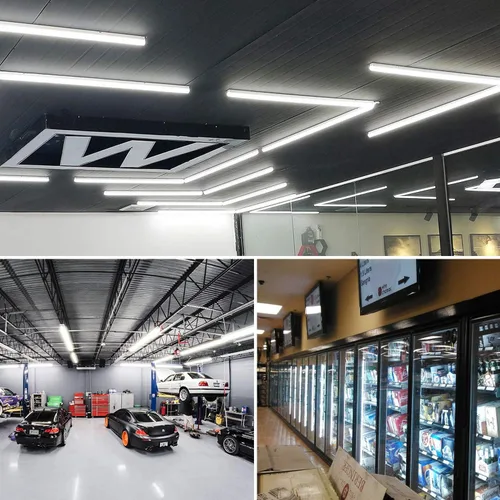 Vista 7 de Lámpara LED para tienda, 12 pulgadas, 5 W, 580 lm, cubierta esmerilada, 6500 K, tubo de luz integrado T5, salida alta, blanco más brillante, tubo