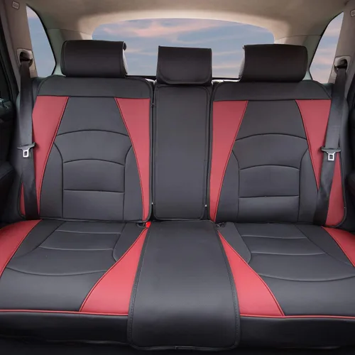 Vista 10 de Cojín de asiento FH Group tipo banco, de cuero sintético, ultracómodo, apto para la mayoría de los vehículos, camionetas, vehículos utilitarios