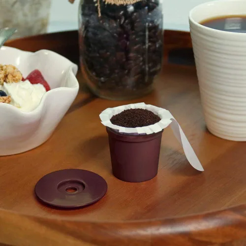 Vista 6 de Perfect Pod EZ-Cup para cafeteras Keurig 1.0, cápsula de café K-Cup reutilizable de 1 corriente, filtro de café recargable