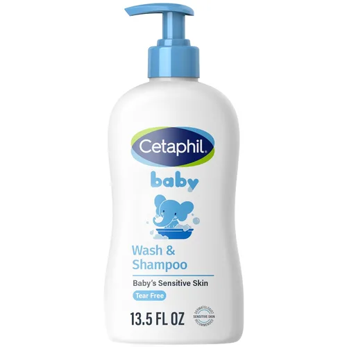 Vista 10 de Cetaphil Champú y gel de baño para bebé con caléndula orgánica, sin lágrimas, hipoalergénico, ideal para uso diario, probado por dermatólogos, 7.8oz
