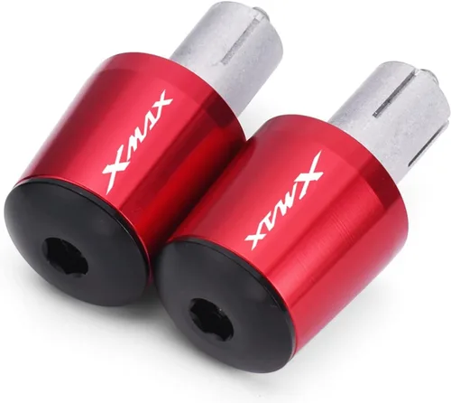 Vista 9 de CNC Aluminum Motorcycle Handlebar End 7/8" 22mm Handle Bar Ends Plugs Caps for XMAX300 XMAX400 Xmax X-MAX 125 250 300 400 (Color : Black)