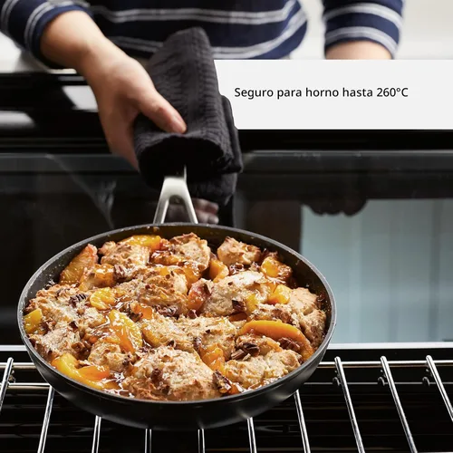 Vista 6 de KitchenAid - Juego de ollas y sartenes antiadherentes de inducción con anodizado duro, 10 piezas, color negro mate Juego de utensilios de cocina