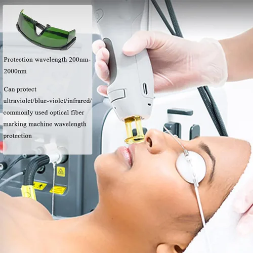 Vista 5 de Para IPL 200nm-2000nm láser gafas de seguridad UV gafas protectoras láser depilación gafas protectoras 1Paquete