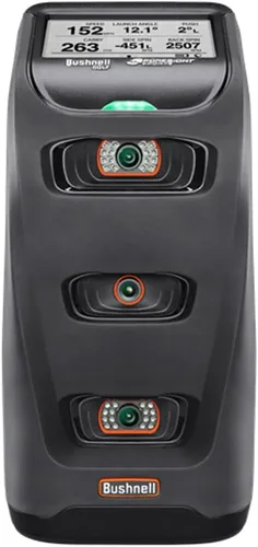 Vista 6 de Monitor de lanzamiento de bola Bushnell Golf Launch Pro – Simulador de golf para interior/exterior con cámaras de alta velocidad y prueba