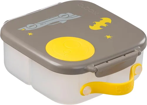 Vista 4 de b.box Mini lonchera de Batman, recipientes para aperitivos para niños, reutilizable, pequeña caja Bento para el almuerzo, contenedor de aperitivos