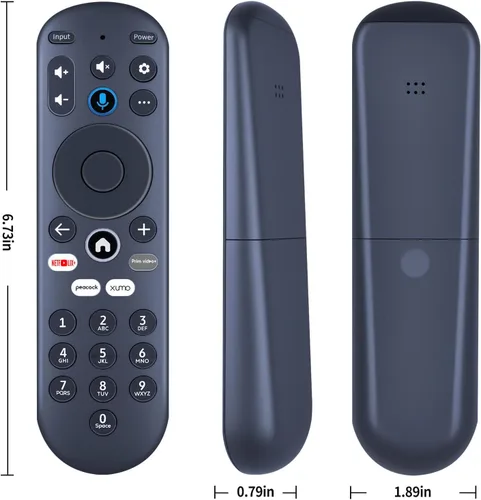 Vista 9 de Reemplazo para control remoto de voz del reproductor de caja de transmisión Xumo TV Element, compatible con Element 65” 4K UHD HDR Xumo TV E500AC65C