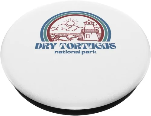 Vista 2 de Dry Tortugas National Park Retro Vintage Style Outdoor PopSockets Swappable PopGrip
