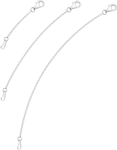 Vista 20 de Extensores de collar para mujer, chapados en oro de 14 quilates, extensores de collar duraderos, cadena de plata de ley 925 para pulsera y Dorado